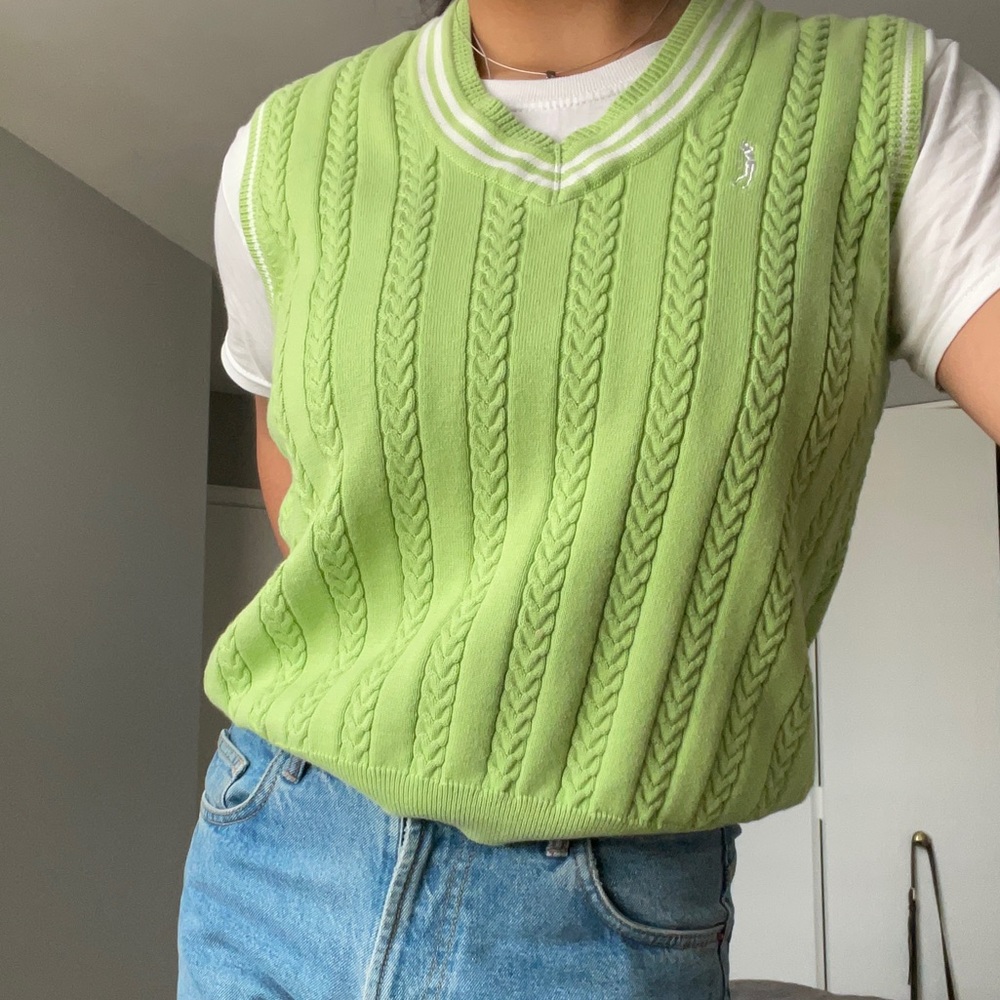 IZOD Golf Cotton Sweater Vest sz M